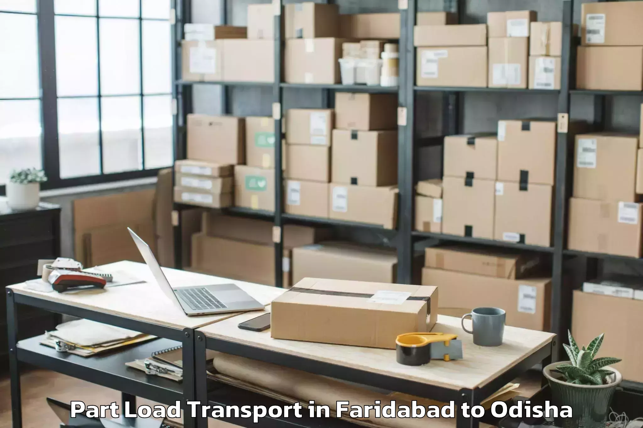 Expert Faridabad to Bhairabsingipur Part Load Transport